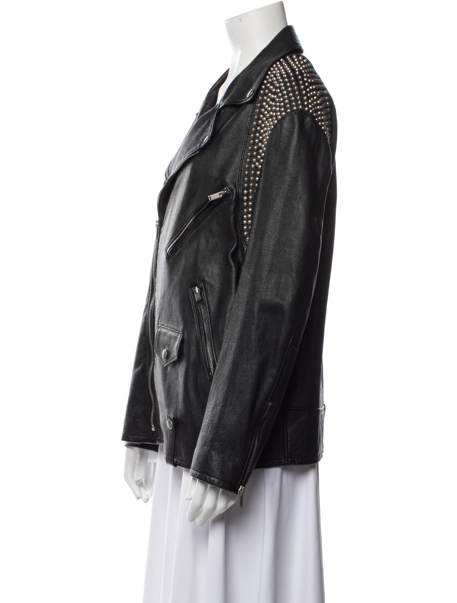 Saint Laurent Leather Biker Jacket